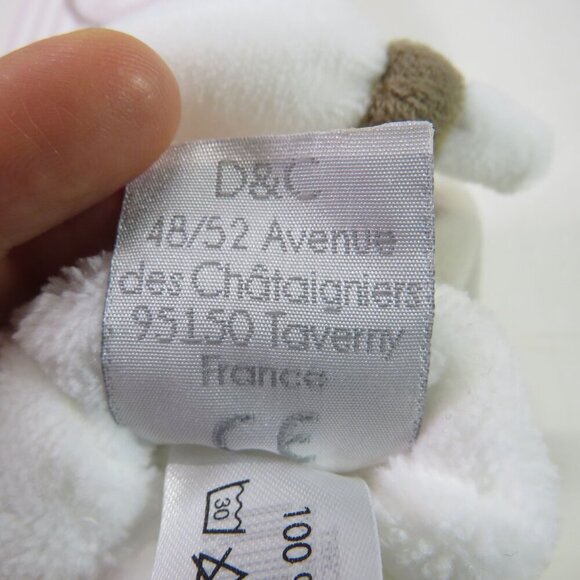 Baby Doudou Et Compagnie Paris Teddy Bootie Slippers W/Rattle Soft Fur Tan - Picture 11 of 11